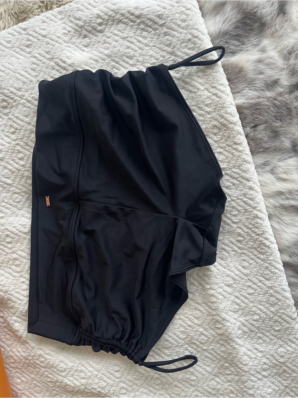 Pink Black Women’s Swim ruched Shorts - Performance Swimwear